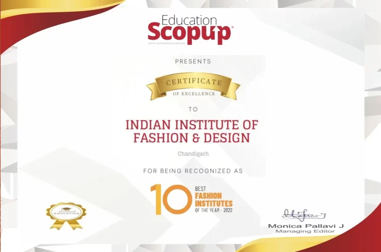 IIFD Ranked Among Top 10 Design Colleges in India