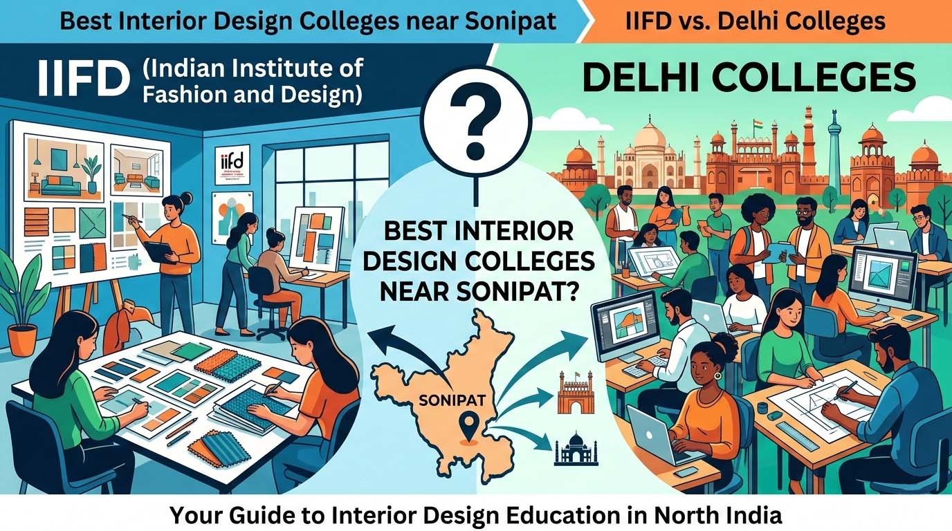 Best Interior Design Colleges near Sonipat," or "IIFD vs. Delhi Colleges.