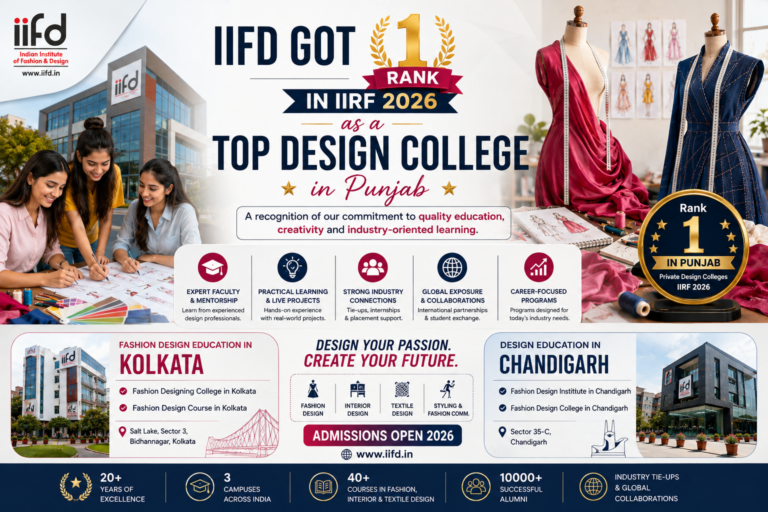 IIFD Got Rank 1 in IIRF as a Top Design College in Punjab